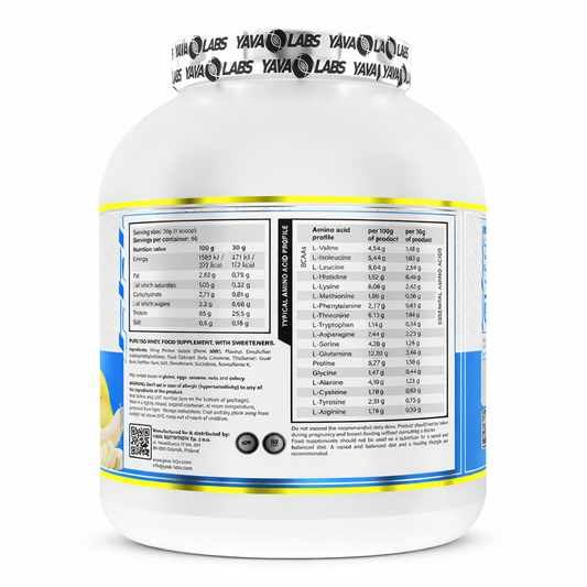 Yava Labs Pure Iso Whey Protein isolate