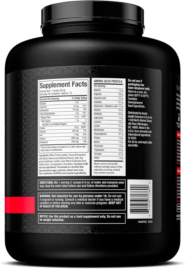 Muscletech IsoWhey 100% Whey Protein Isolate | 25g Protein 2.27 Kg